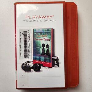 Fiendish Deeds by P.J. Bracegirdle Playaway Audiobook, Former Library Copy